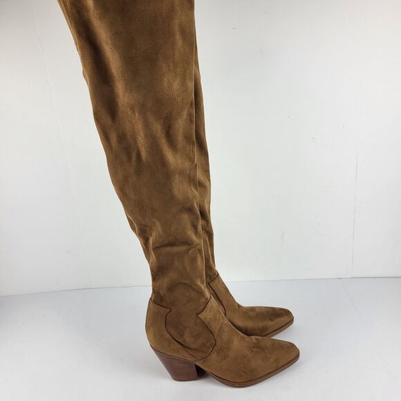 Marc Fisher ltd  Gwyneth Women's over the knee Tall Brown Boot Size 7.5M - Picture 9 of 16